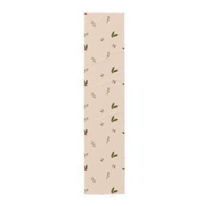 Beige Holiday Table Runner - Holly