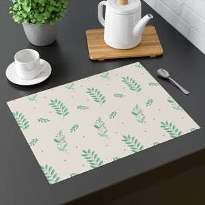 Holiday Table Placemat - Large Holly