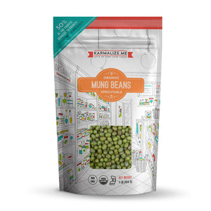 Organic Sprouting Seeds Mung Beans - 1lb