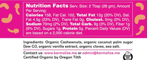 Organic Vegan Cashew butter with cloves