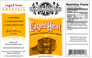 Nickel Dime Cocktail Syrups - Caged Heat | The Party's at Mary's