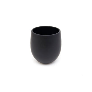 The Party's at Mary's - Large Goblet Stemless Wine Glasses in Basalt - Set of 1