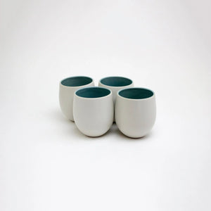 The Party's at Mary's - Large Goblet Stemless Wine Glasses in Capri - Set of 4