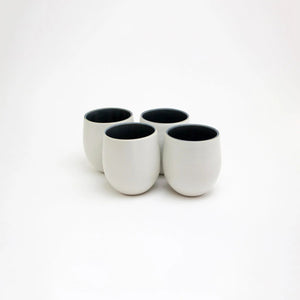 The Party's at Mary's - Large Goblet Stemless Wine Glasses in Cove - Set of 4