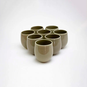 The Party's at Mary's - Large Goblet Stemless Wine Glasses in Desert - Set of 8