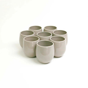 The Party's at Mary's - Large Goblet Stemless Wine Glasses in Lilac - Set of 8