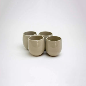 The Party's at Mary's - Large Goblet Stemless Wine Glasses in Muslin - Set of 4