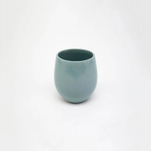 The Party's at Mary's - Regular Goblet Stemless Wine Glasses in Pale Jade - Set of 1