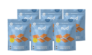 KETO Carrot Flax Crackers, 6-Pack