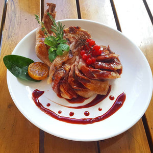 Fine Porcelain Round Platter - 12"