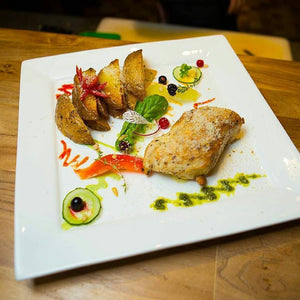 Fine Porcelain Square Platter - 11.5"x11.5"