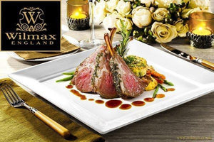 Fine Porcelain Square Platter - 11.5"x11.5"