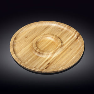 Natural Bamboo 2 Section Platter - The Party's at Mary's
