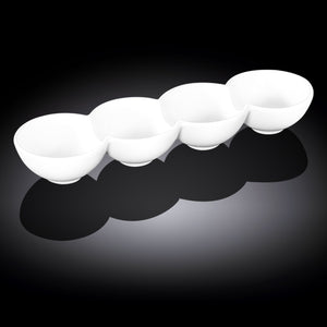 Fine Porcelain Divided Dish - 12"x3.25"x1.5"