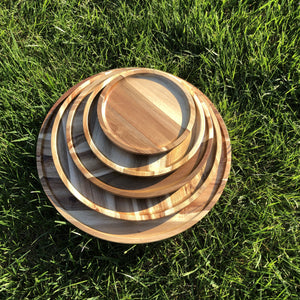 Acacia Round Plate Platter - 14"