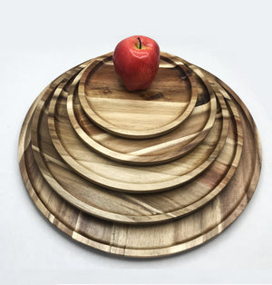 Acacia Round Plate Platter - 14"