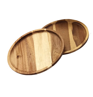 Acacia Round Plate Platter - 14"