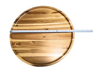 Acacia Round Plate Platter - 16" Diameter