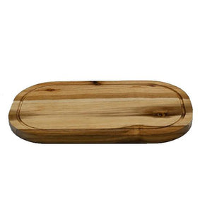 Acacia Serving Rounded cutting board 14" X 8"