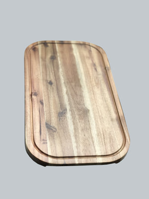 Acacia Serving Rounded cutting board 18" X 10"