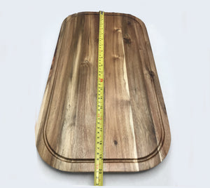 Acacia Serving Rounded cutting board 20" X 11"