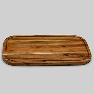 Acacia Serving Rounded cutting board 20" X 11"