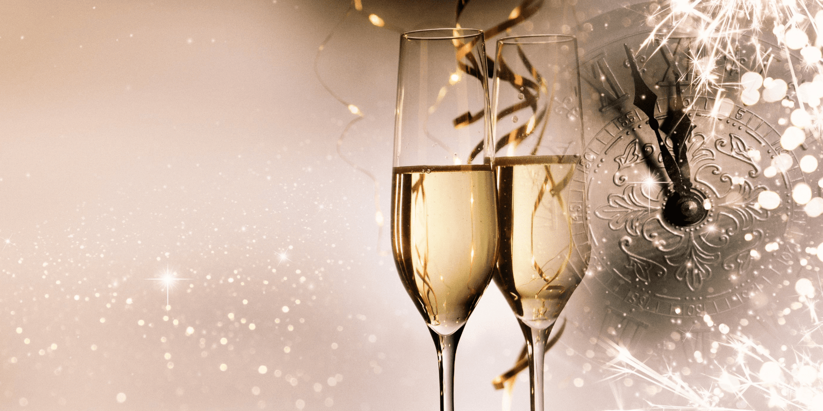 Two champagne glasses