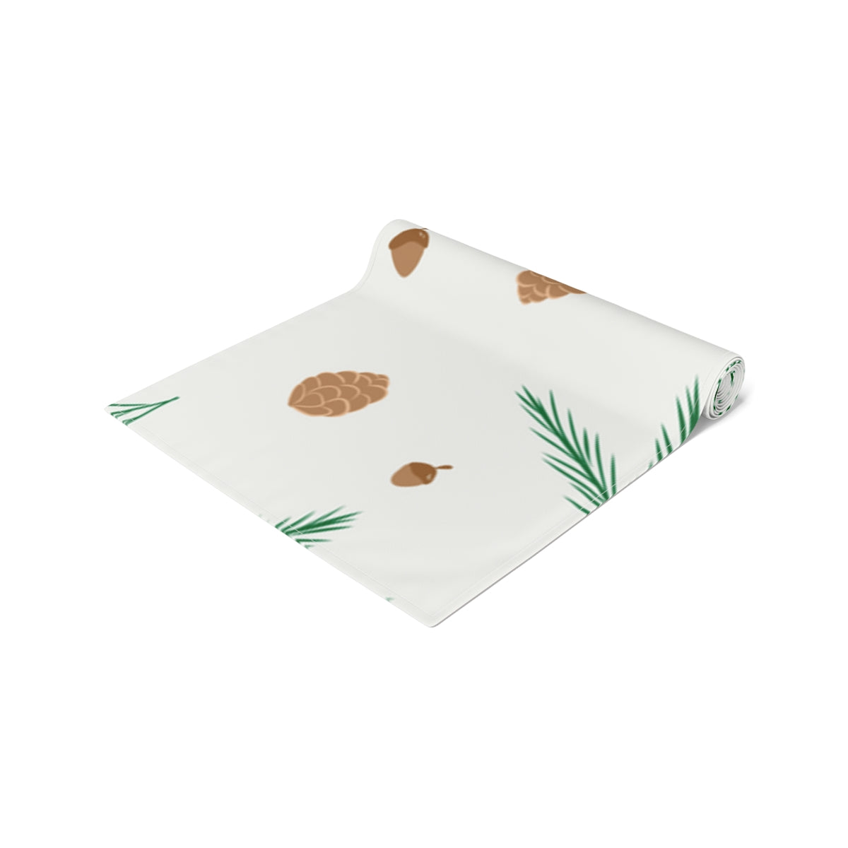 Holiday Table Runner - Pinecones &amp; Acorns
