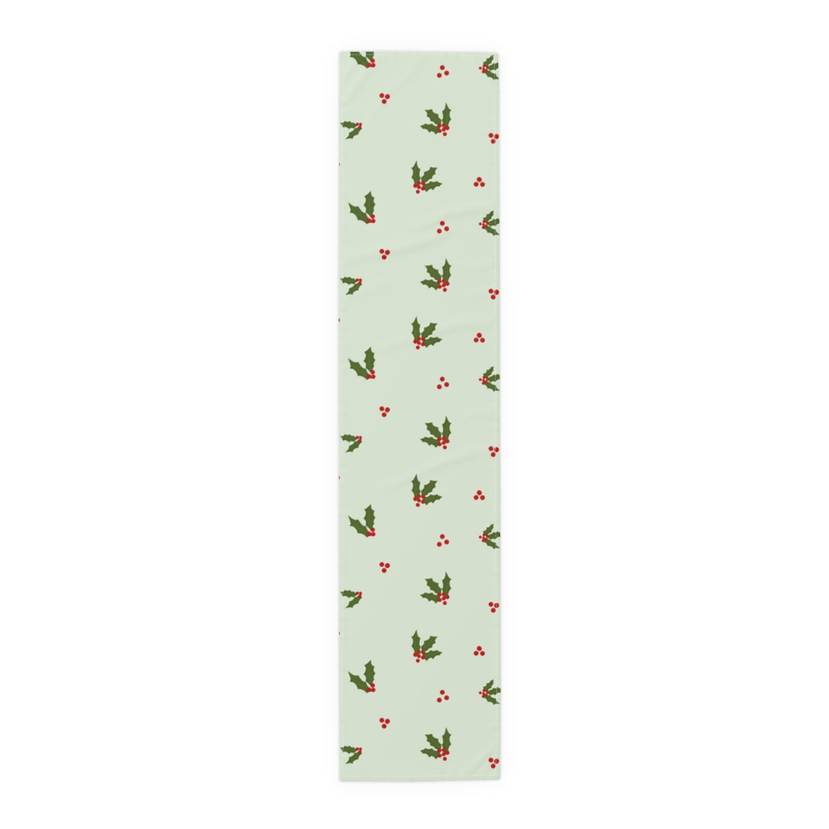 Green Holiday Table Runner - Holly