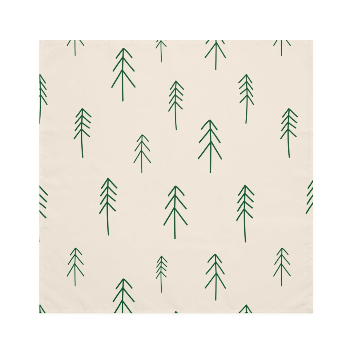 Beige Holiday Napkins - Evergreens