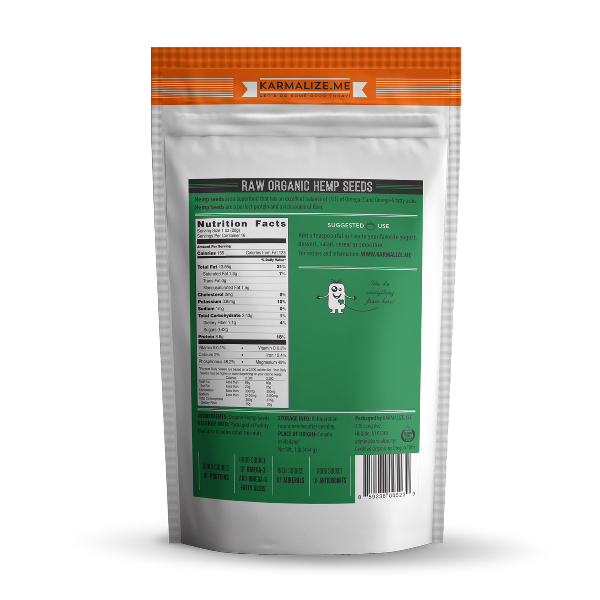 Raw Organic Hemp Seeds