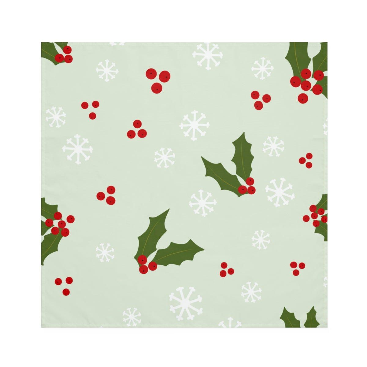 Holiday Napkins - Holly &amp; Snowflakes