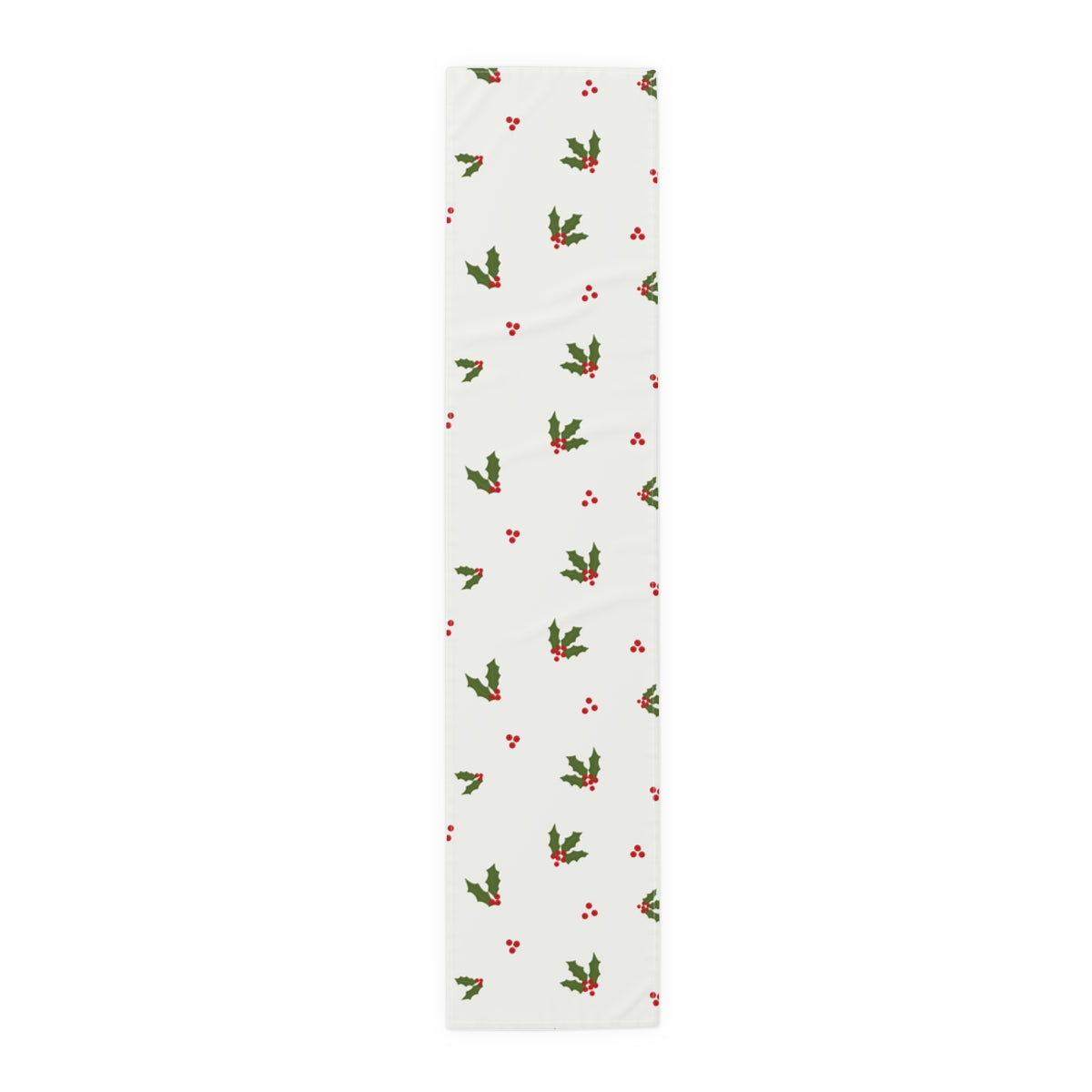Holiday Table Runner - Red &amp; Green Holly