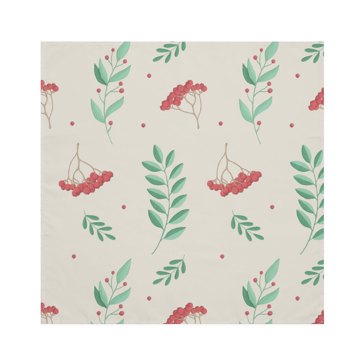Holiday Napkins - Red &amp; Green Evergreens