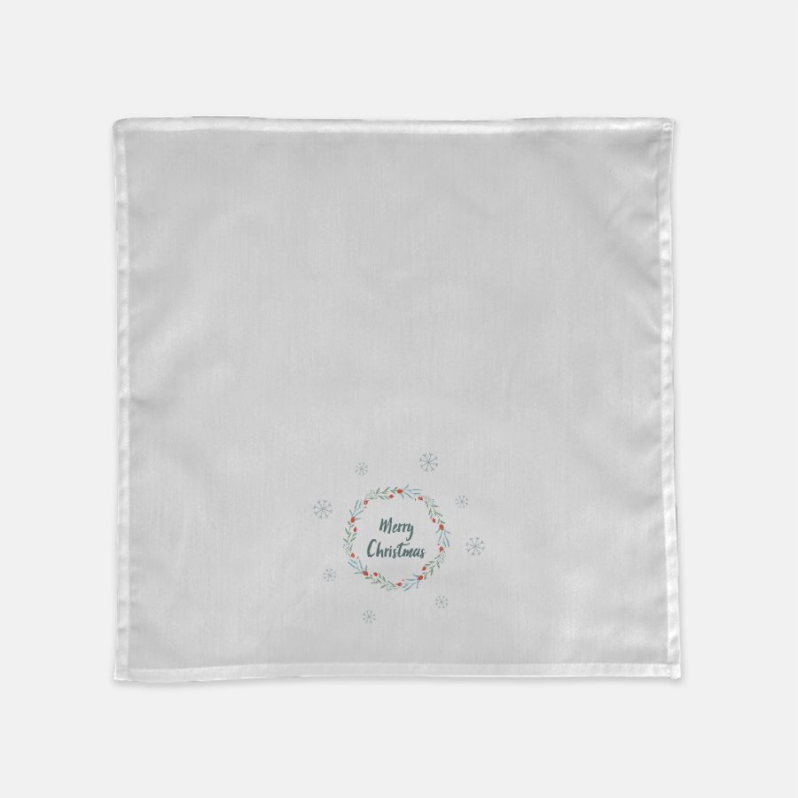 Holiday Hostess Towel - Merry Christmas Wreath