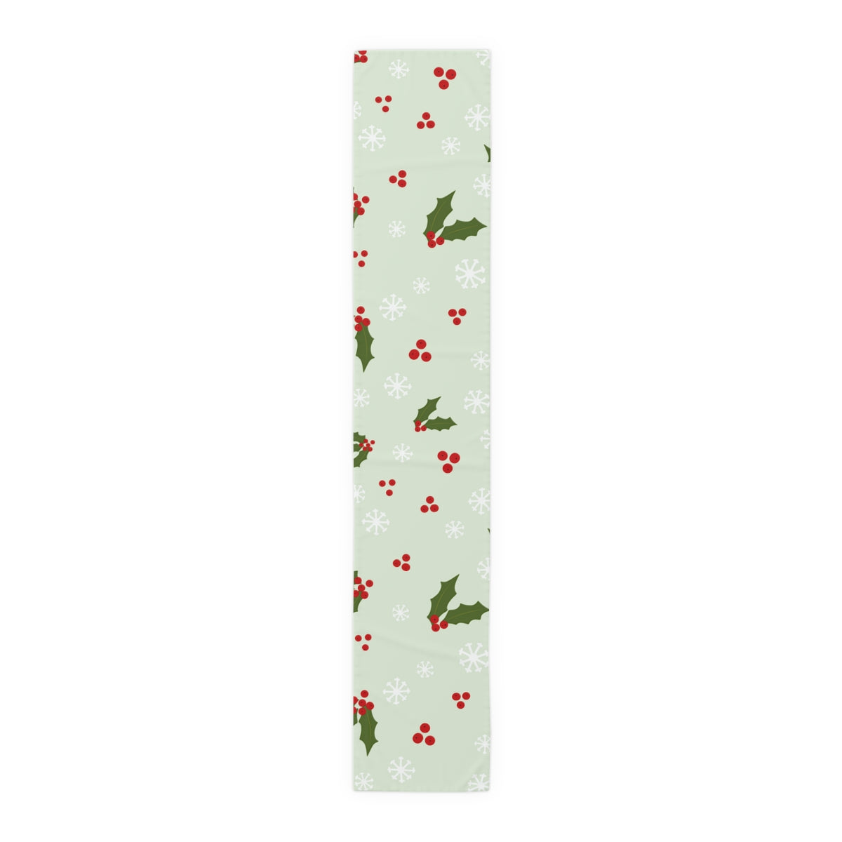 Holiday Table Runner - Holly &amp; Snowflakes