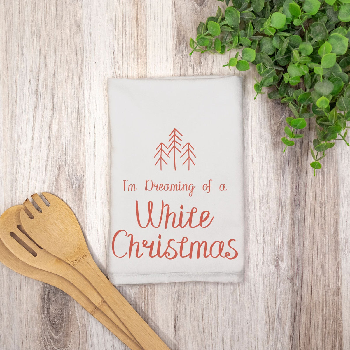 Holiday Hostess Towel - White Christmas