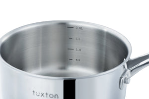 2.4QT Surgical Stainless Steel Triply Saucepan