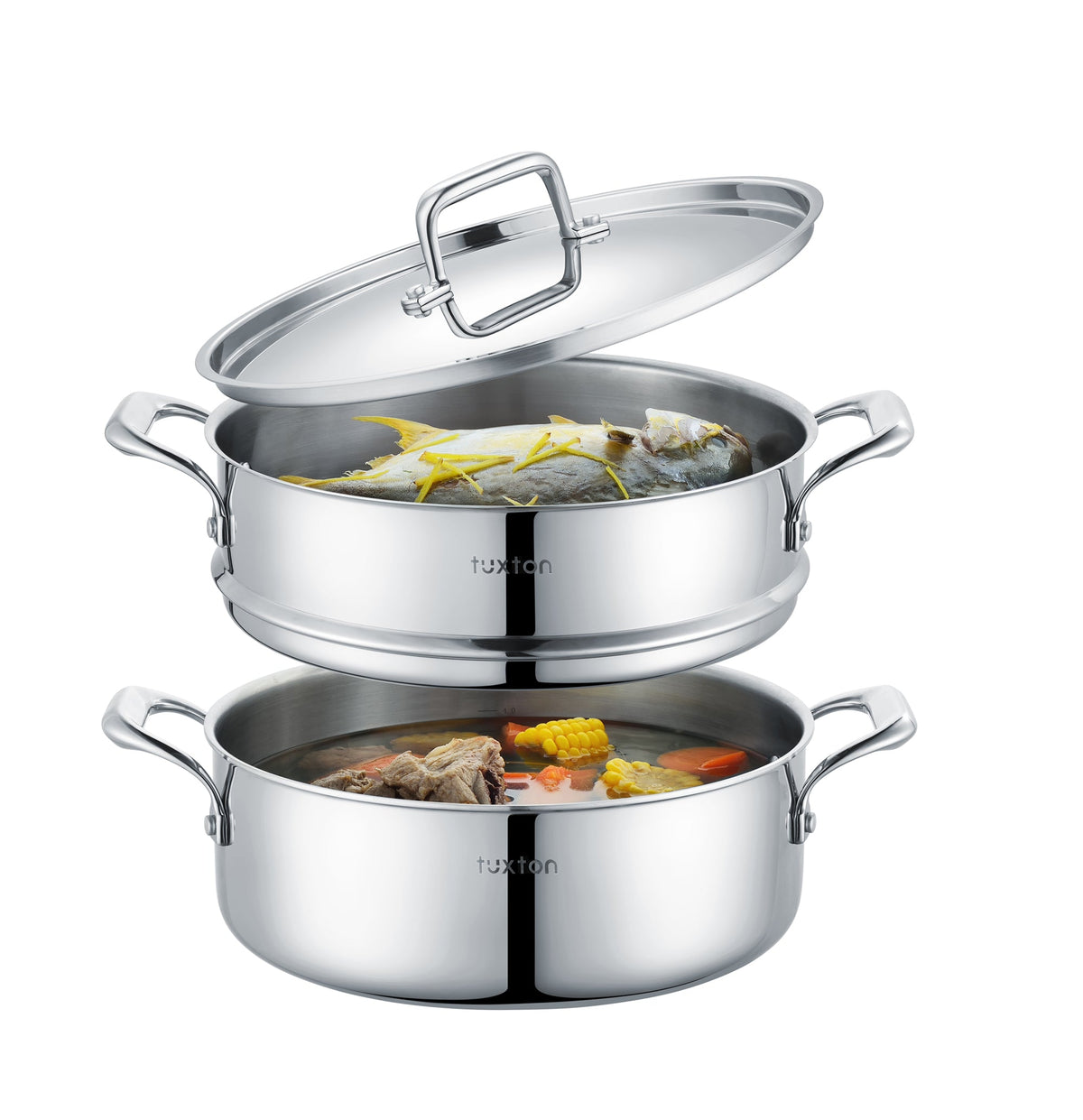 Triply Surgical Stainless Steel Steamer Set