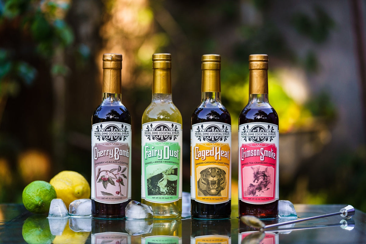 Nickel Dime Cocktail Syrups - 4 Pack | The Party&#39;s at Mary&#39;s