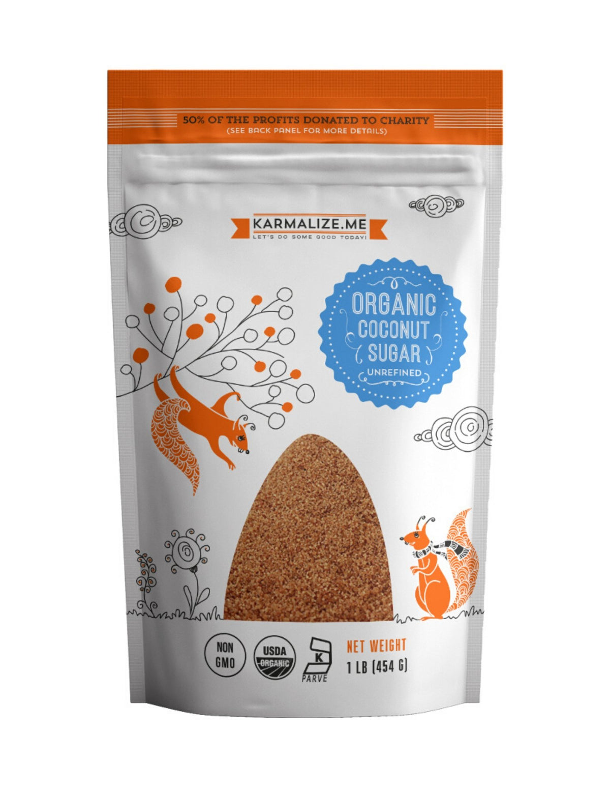 100% Organic Coconut Sugar, Unrefined - 1lb