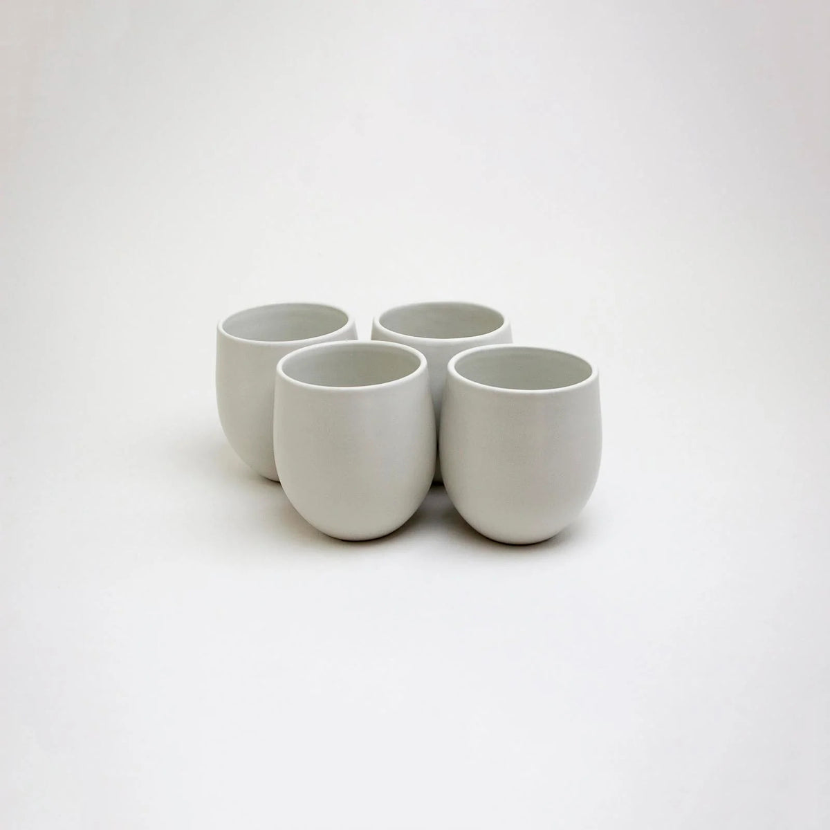 The Party&#39;s at Mary&#39;s - Large Goblet Stemless Wine Glasses in Chalk - Set of 4