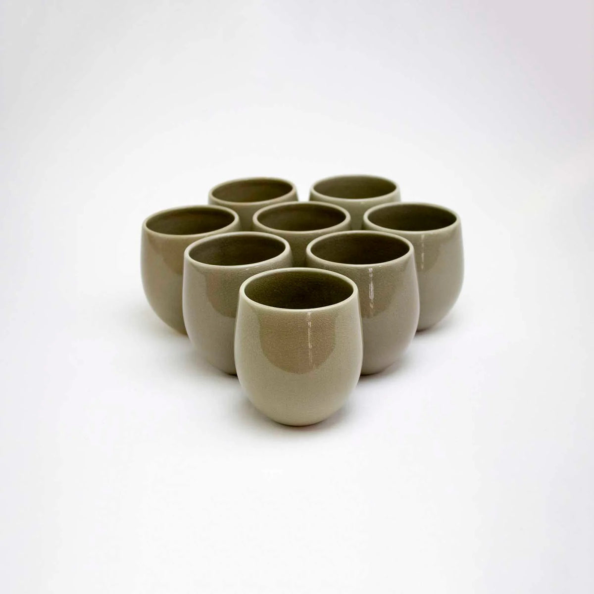 The Party&#39;s at Mary&#39;s - Large Goblet Stemless Wine Glasses in Desert - Set of 8