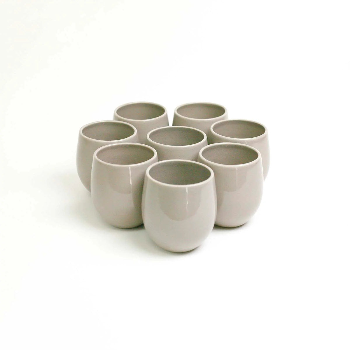 The Party&#39;s at Mary&#39;s - Large Goblet Stemless Wine Glasses in Lilac - Set of 8