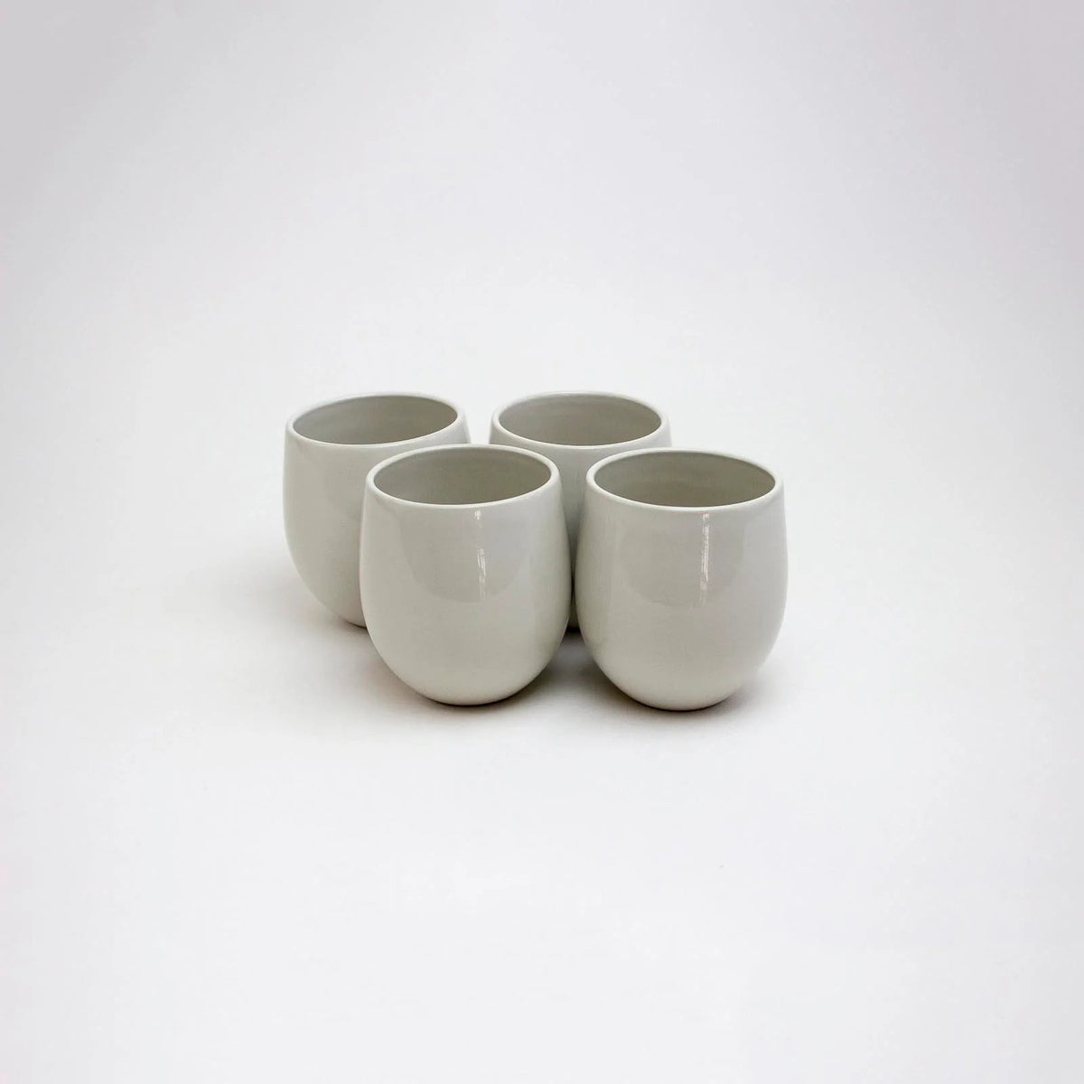 The Party&#39;s at Mary&#39;s - Large Goblet Stemless Wine Glasses in Pearl - Set of 4