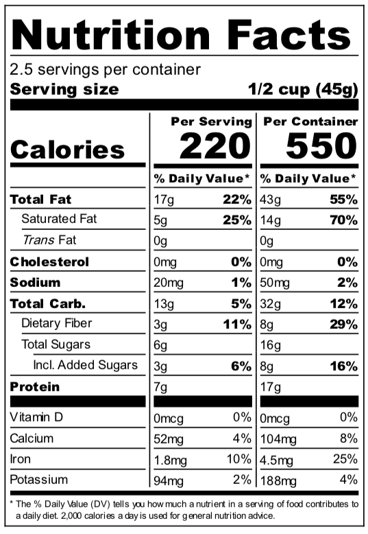 The Party&#39;s at Mary&#39;s - Original Snack Mix - Nutritional Facts
