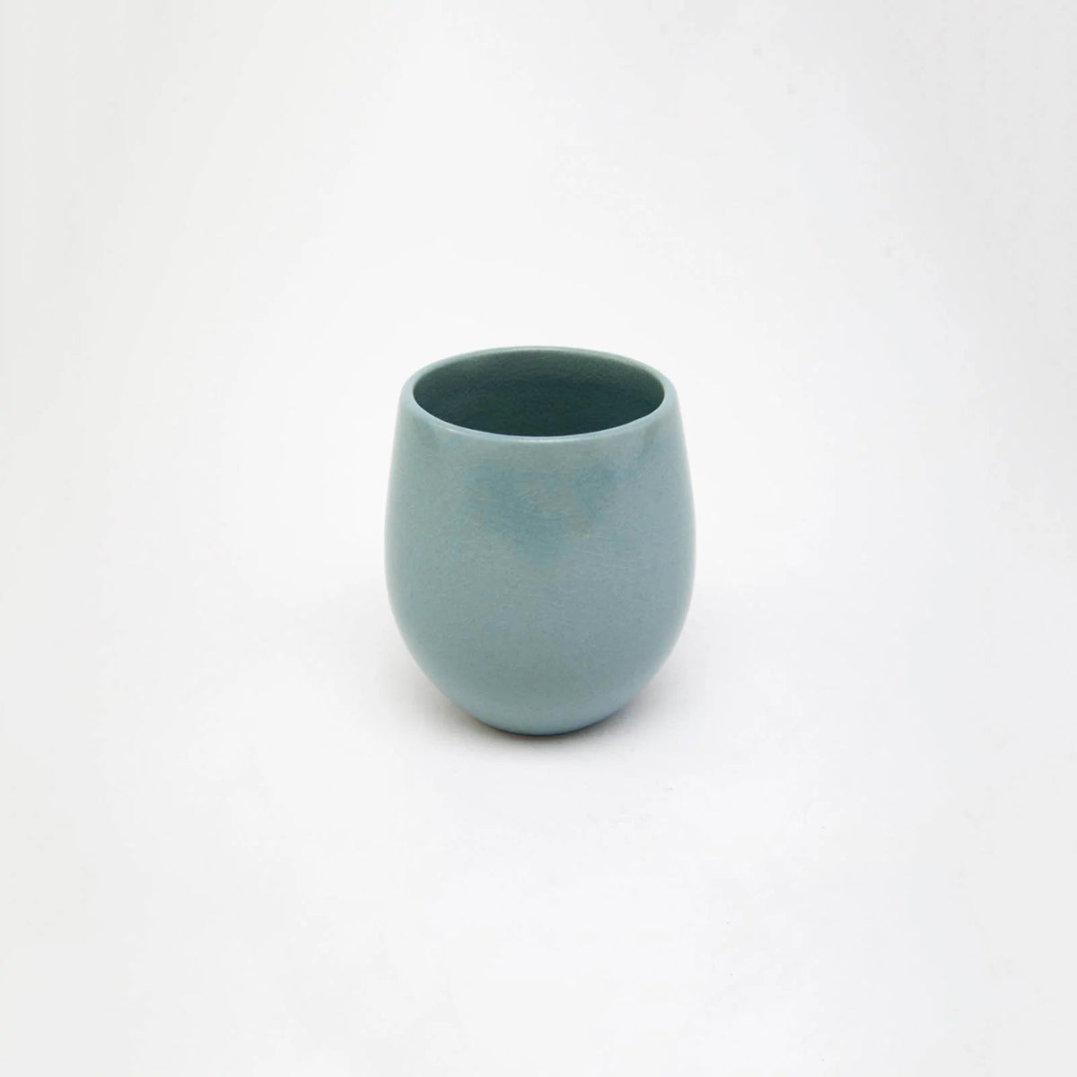 The Party's at Mary's - Regular Goblet Stemless Wine Glasses in Pale Jade - Set of 1