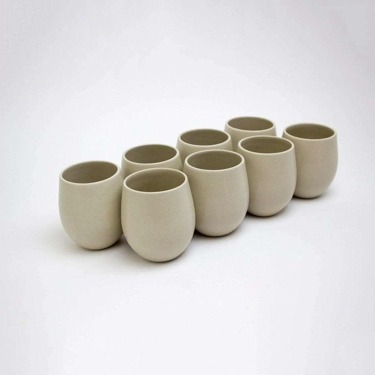 The Party's at Mary's - Regular Goblet Stemless Wine Glasses in Pita - Set of 8