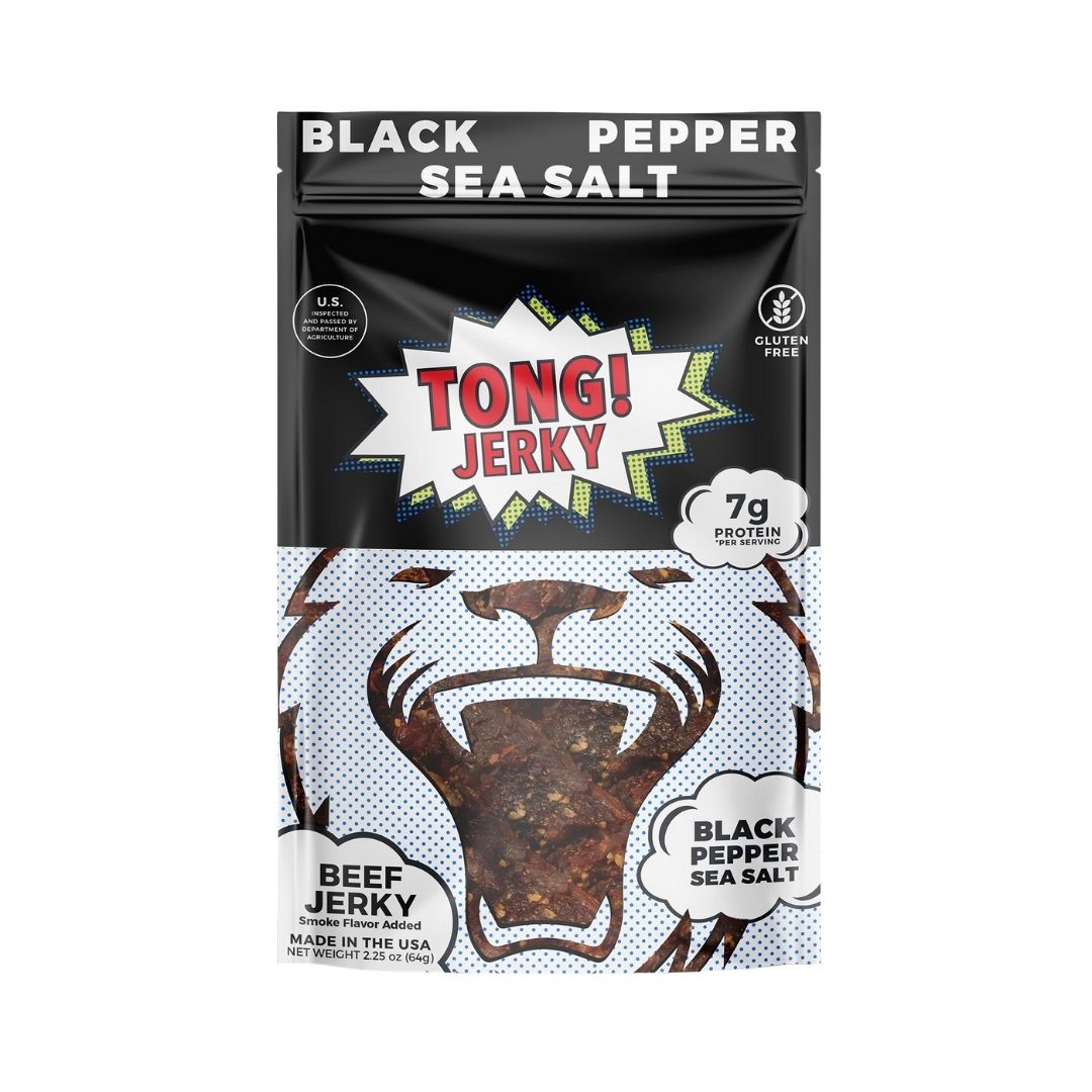 The Party&#39;s at Mary&#39;s - Sea Salt &amp; Black Pepper Beef Jerky - Front