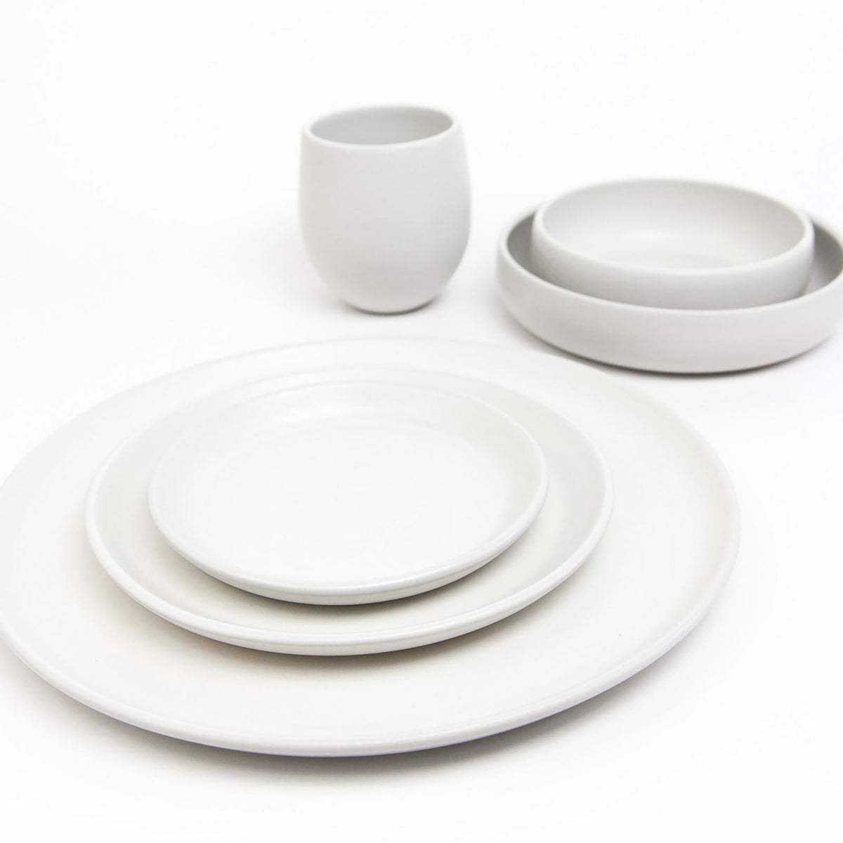 The Party's at Mary's - Stoneware Dinnerware Set in Chalk - Set of 1